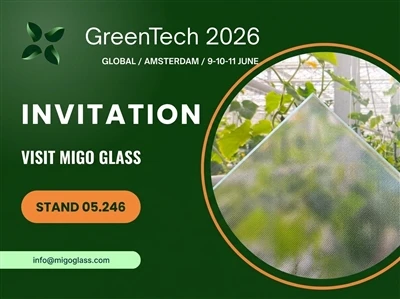 MIGO GLASS Le Taispeántas Ag GreenTech Amstardam 2026 Le ...