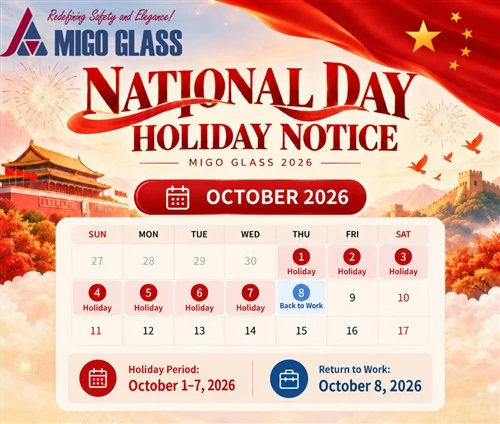 MIGO Glass 2026 Fógra Saoire Lá Náisiúnta na Síne